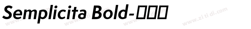 Semplicita Bold字体转换
